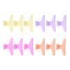12Pcs Butterfly Hair Clips Colorful Butterfly Clip Clamps Hairdressing Plate Hair Butterfly Clip Salon Hair Section Claw Clamps Crystal Hairdressing Clip Tool Clear view 4