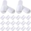 Coume 48 Pairs Disposable Slippers for Guests Bulk Soft Disposable Hotel Spa Slippers Open Toe White Non-Slip for Women Men Home Indoor Hotel Travel Wedding Party view 1