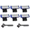 6PCS LinMei Replacement Shaver Heads for 1st Generation Micro Touch Solo Men's Trimmer with 2 Cleaning Brushes view 1