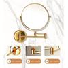 166 Makeup Mirror Wall Mount, Extendable Double Sided Vanity Mirror with 3X Magnification, Adjustable Spinning Double Sided Round Makeup Mirror for Bathroom & Vanity Dcor, view 3