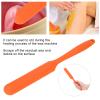 Wax Spatula, Silicone Reusable Hair Removal Waxing Applicator Scraper for Home Salon Wax Warmer(Orange) view 2