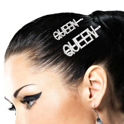 Queen Rhinestone Bobby Pin