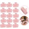 15Pcs Plastic Hot Roller Clips Hair Curler Claw Fixing Clamp Styling Tool for Volume Hairdressing (Black Matte) view 4