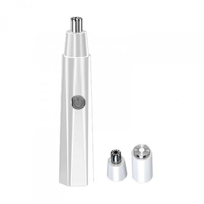 Fujiuia Nose Hair Trimmer for Men Professional Rechargeable Painless Electric Clippers for Ear & Eyebrow & Facial Hair Remover, A03-white