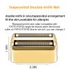 2 Pack Shaver Replacement Foil and Cutters Compatible with BaBylissPRO Double FXFS2 Metal Shaver foil Replacement,Golden view 2