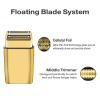 2 Pack Shaver Replacement Foil and Cutters Compatible with BaBylissPRO Double FXFS2 Metal Shaver foil Replacement,Golden view 4