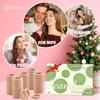 100 Pcs Thick Seamless Tan Hair Ties, Ponytail Holders Hair Accessories No Damage for Thick Hair Valentine's Day Gift(Light Blonde Colors) view 2