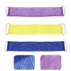 Beaupretty 3pcs Back Scrubber Exfoliating Bath Strap for Body Wash Deep Cleansing for Women and Men Includes Options view 3