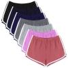 URATOT 7 Pack Womens Cotton Shorts, Dolphin Booty Athletic Gym Sports Shorts for Yoga Lounge Running view 1
