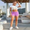 URATOT 7 Pack Womens Cotton Shorts, Dolphin Booty Athletic Gym Sports Shorts for Yoga Lounge Running view 2