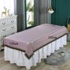 Exquisite Living Room Bed Sheet for Beauty Salon Modern Easy to Clean Beauty Salon Massage Table Bed Sheet Elegant Living Room Bed Cover for Salon Massage Bed Set Massage Parlor Be-D L245xw135cm view 3
