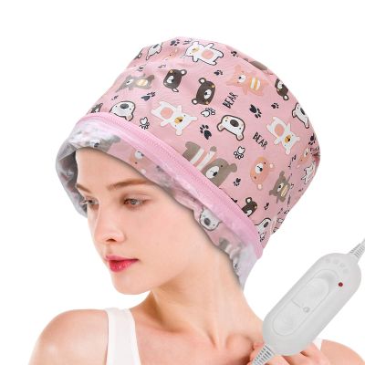 Hair Steamer Cap, Beauty Steamer Hair Hair Scalp Treatment Spa Care With 3 Speed Temperature Hat Nourishing Oil For Hair & Scalp Treatments Control For Home Use(Us)