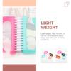 Beaupretty 4pcs Nail Cleaning Brush Ergonomic Design for Manicure Dust Removal for Home Salon Use Random Colors Included Essential Nail Art Tools view 4