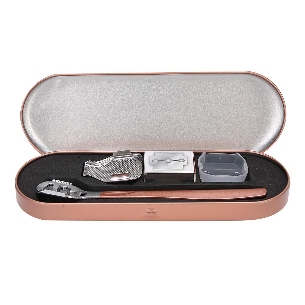 HURRISE Callus Remover for Feet, Hand Shaver Set Pedicure Tool (Rose Gold)