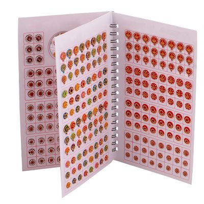 THANU'S CRAFT Forehead Kumkum Stickers Designer Bindi Booklet For Women (372 Bridal Bindi Book) Mix Size Multicolour