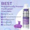 Anti Fungal Shampoo for Men & Women | Anti Dandruff, Medicated, Folliculitis Shampoo for Dry Scalp, Psoriasis, Ringworm | for Itchy, Flaky & Irritated Scalp | No Paraben & Sulphate | w/Scrubber Brush view 2