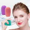 DMSUO Ice Roller for Face,Silicone Ice Mold for Face and Eyes,Massage Face Puffing Swelling Skin Care Ice Face Roller, Orange, One-size view 3
