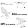 Artist hand Massage Table Facial Bed Massage Bed for Eyelash Extensions Salon Chair with Tray,Split Footrests(White) view 2