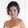 FOMIYES Elegant Bridal Veil Headband Black Mesh Veil Hair Accessory for Wedding view 2