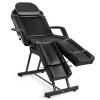 Artist hand Massage Table Facial Bed Eyelash Extension Massage Bed with Tray, Split Footrests (Black) view 1