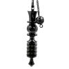 Brass Dowsing Pendulum Reiki Balancing Chakras, Aura Cleansing, Water Divining, Ghost Hunting, Meditation Chi (Black) view 1