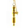Brass Dowsing Pendulum Reiki Balancing Chakras, Aura Cleansing, Water Divining, Ghost Hunting, Meditation Chi (Gold) view 4
