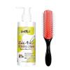 Curl Defining Cream - Curling Perfection for Wavy Hair, Anti-Frizz Hair Smoothing Cream to Define All Natural Curl Types and Textures with 9 Row Brush view 1