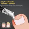 5 in 1 Professional Toenail Clippers for Thinck & Ingrown Nails, Upgraded Podiatrist Toe Nail Clippers for Men, Sharp Blade Nail Cutter Set, Wanmat view 3
