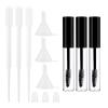 Debaishi 3 Pack 10ml Empty Mascara Tube Bottle with Eyelash Wand, Rubber Inserts, Funnels and Tubes, Cream Container Bottle with Funnels and Transfer Pipettes, for Castor Oil/Eyelash Growth Oil view 1
