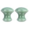 Uonlytech Ice Roller 2Pcs Facial Tools, Green Jade Quartz Massage Rollers Stones Scraping Massage Tool for Women Home Spa view 1
