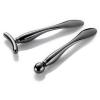 LISAPACK 2PCS Metal Eye Cream Applicator Wand Stick, Massager Tool for Facial Massage, Reduce Puffiness (Champagne) view 1
