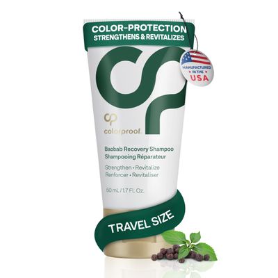 Colorproof Baobab Hair Recovery Conditioner 1.7 Fl. Oz. Sulfate Free Conditioner, Travel Size Strengthening Hair Conditioner for Damaged Hair w/Peppercorn Patchouli Scent