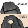 Artist hand Massage Table Adjustable Massage Bed with Barber Stool Spa Bed Salon Massage Equipment Barber Chair Salon Chair Black view 3