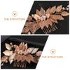 Beaupretty Wedding Bride Hair Comb Headpiece and Leaves Handmade Bridal Hair Accessory for Brides and Bridesmaids Elegant Design for Special Occasions view 2