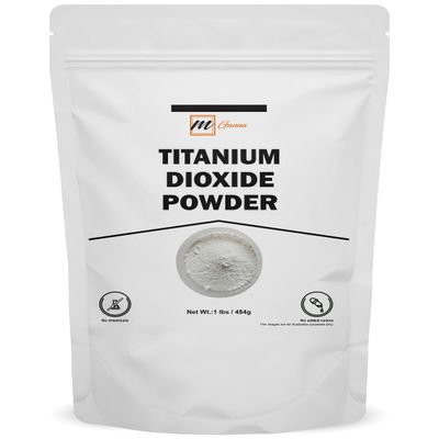 mGanna 100% Natural Non-Nano & Uncoated Titanium Dioxide Powder for Skin Hair and Health Care 1 LBS / 454 GMS