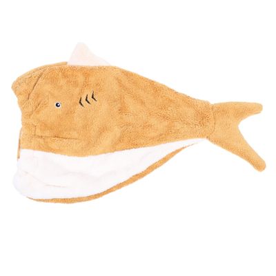 Beaupretty Cartoon Coral Fleece Hair Dry Cap for Boys and Girls Soft Absorbent Quick Drying Towel Hat Lightweight and Comfortable Bath Wrap for Home and Travel Use