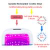 Rechargeable UV Light for Nails, 60w Cordless UV Led Nail Lamp with 42 Red-Light Beads, Automatic Sensor & Portable Nail Dryer, Professional Gel Nail Lights Nail Art Manicure Tools for Gel Polish view 2