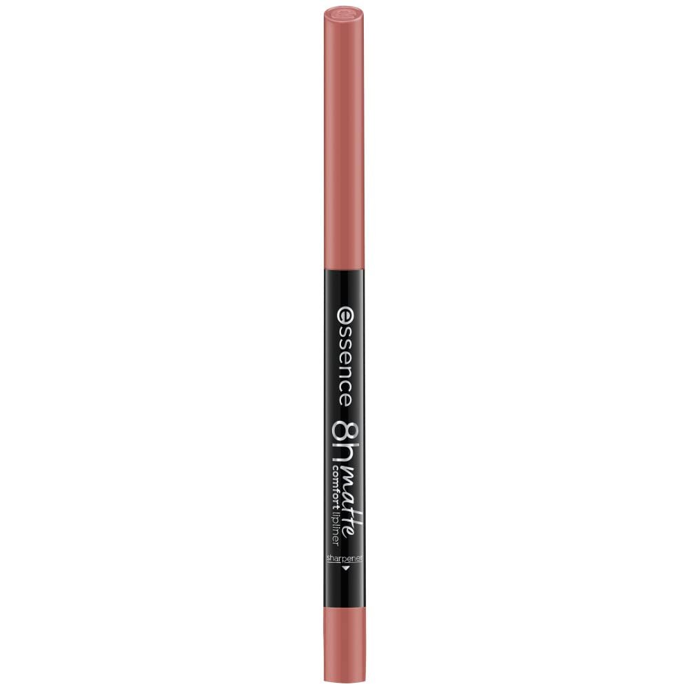 essence 8h MATTE Comfort Lip Pencil, Color 04 - Rosy Nude, made in Italy [italian import]