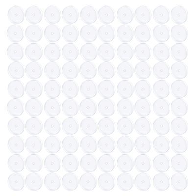 Bloomfall Clear Piercing Disc For Bump, Pressure Silicone Earrings For Keloids Healing Pads Belly Button Piercing Kit Nose Bump Treatment (9MM 100PCS)