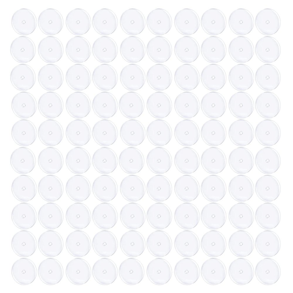 Bloomfall Clear Piercing Disc For Bump, Pressure Silicone Earrings For Keloids Healing Pads Belly Button Piercing Kit Nose Bump Treatment (9MM 100PCS)