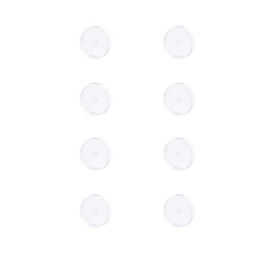Bloomfall Clear Disc for Bump, Silicone Earrings for Keloids Healing Pads, Belly Button Piercing Kit, Nose Treatment (5MM 8PCS)