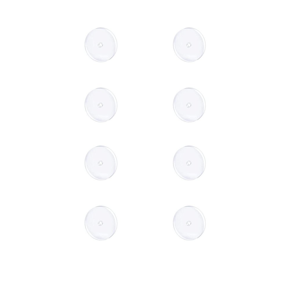 Bloomfall Clear Disc for Bump, Silicone Earrings for Keloids Healing Pads, Belly Button Piercing Kit, Nose Treatment (5MM 8PCS)