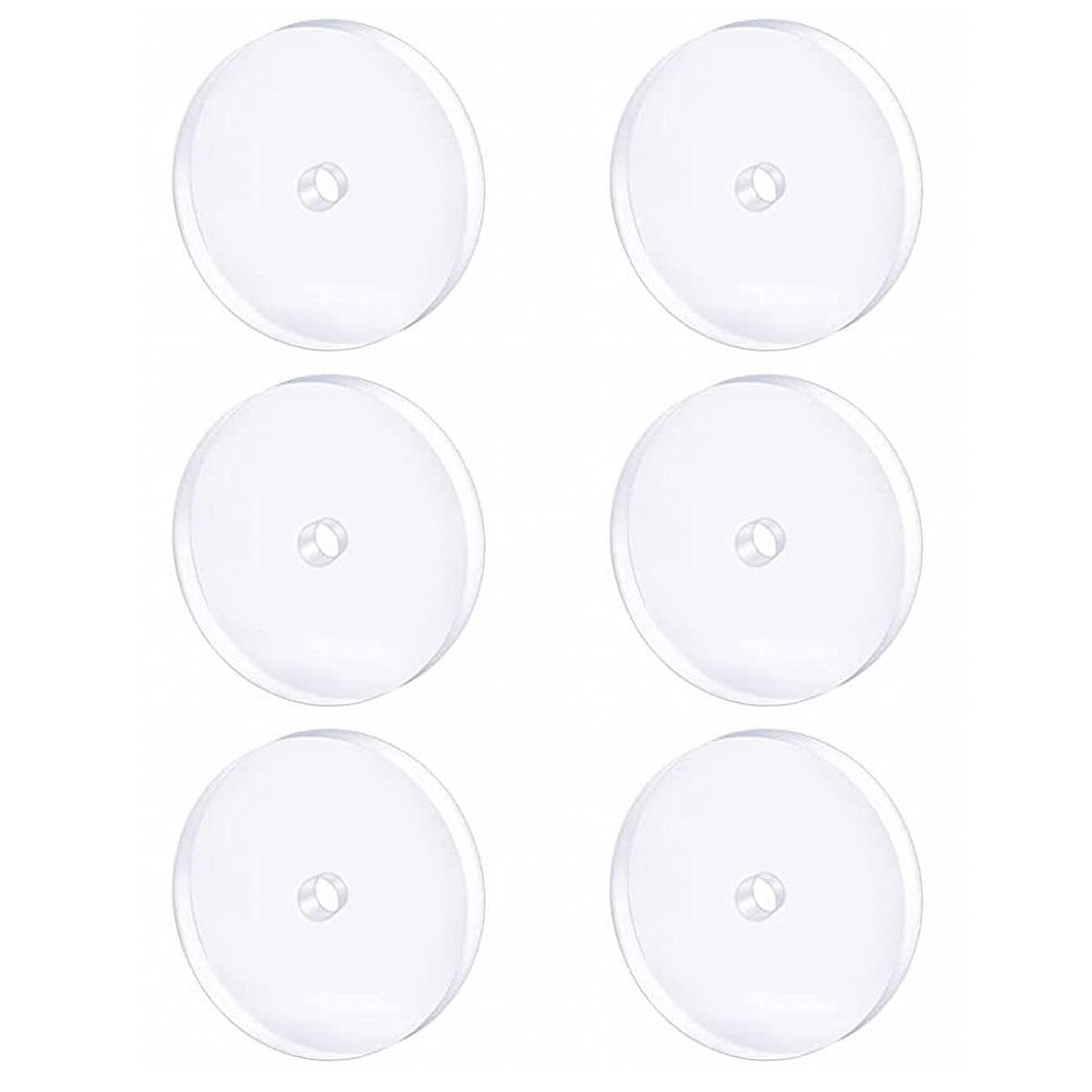 Bloomfall Clear Piercing Disc For Piercing Bump,Pressure Silicone Earrings For Keloids Healing Pads Belly Button Piercing Kit Nose Piercing Bump Treatment (9MM 6PCS)
