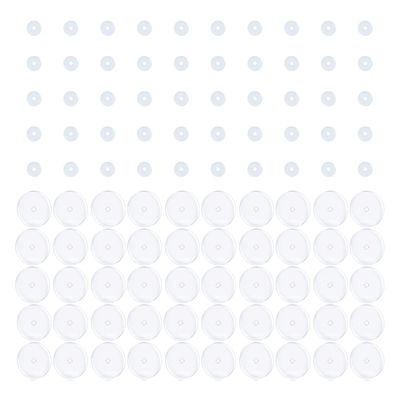 Bloomfall Clear Piercing Disc For Piercing Bump,Pressure Silicone Earrings For Keloids Healing Pads Belly Button Piercing Kit Nose Piercing Bump Treatment (3MM 50PCS 9MM 50PCS)