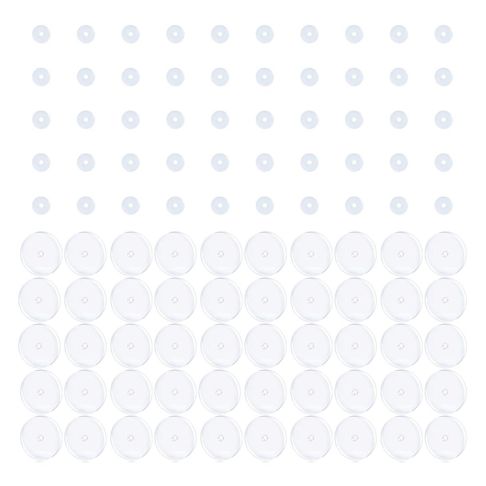 Bloomfall Clear Piercing Disc For Piercing Bump,Pressure Silicone Earrings For Keloids Healing Pads Belly Button Piercing Kit Nose Piercing Bump Treatment (3MM 50PCS 9MM 50PCS)