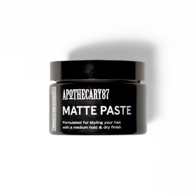 Apothecary 87 Matte Paste | Matte Finish, Medium Hold, Light Weight Hair Styling Paste | Creates Volume, Texture & Hold | All Hair Types | Premium Formulation | 50ml