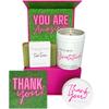 Boxzie Thank You Gifts for Women, Appreciation Gift Box Set, Cute Gratitude Basket Ideas - Thoughtful Candle Presents for Employee, Boss, Coworker, Hostess, Female, Secretary, Teacher, Friend view 1