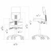 Dir Medical Stool Dentist Salon Roller Technician Stool with Wheels Cadence view 2