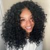 LOSMOEER Ocean Wave Crochet Hair 12 Inch, 8 Packs Deep Wave Crochet Hair for Women, Short Curly Crochet Braids Pre Looped Beach Curl Hair Extensions(1B#) view 1