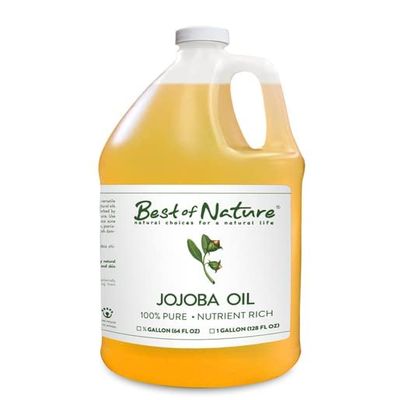 Best of Nature 100% Pure and Natural Jojoba Massage and Body Oil for Hair, Skin & Face (64 Fl Oz)